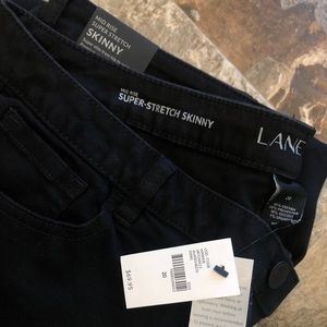 Size 20 LB black stretch skinny jeans